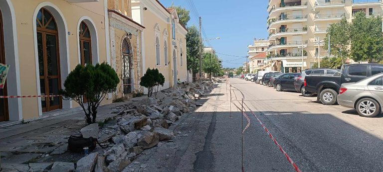 Πύργος: Ξεκίνησαν οι εργασίες ανάπλασης της οδού 28ης Οκτωβρίου