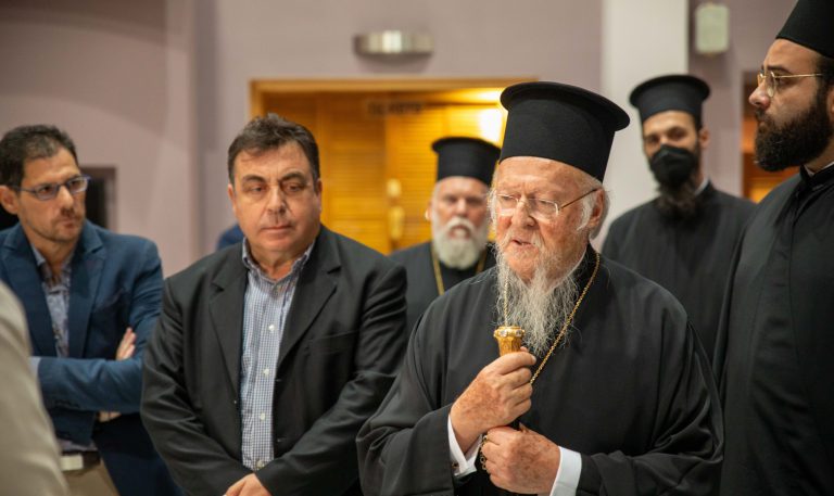 Ολοκληρώνεται η επίσκεψη της Α.Θ.Π. Οικουμενικού Πατριάρχη κ.κ. Βαρθολομαίου στον Πύργο