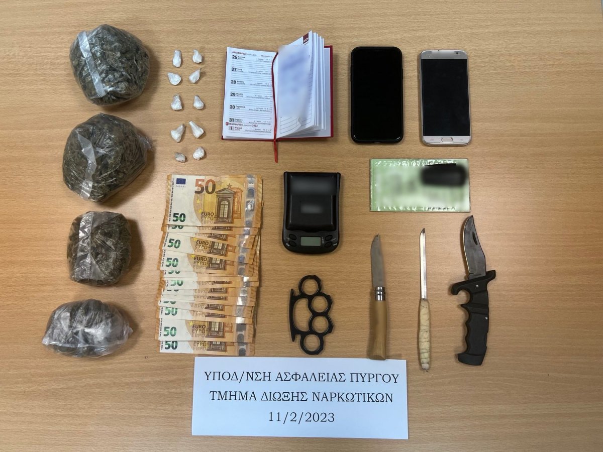 Πύργος: Σύλληψη για διακίνηση ναρκωτικών