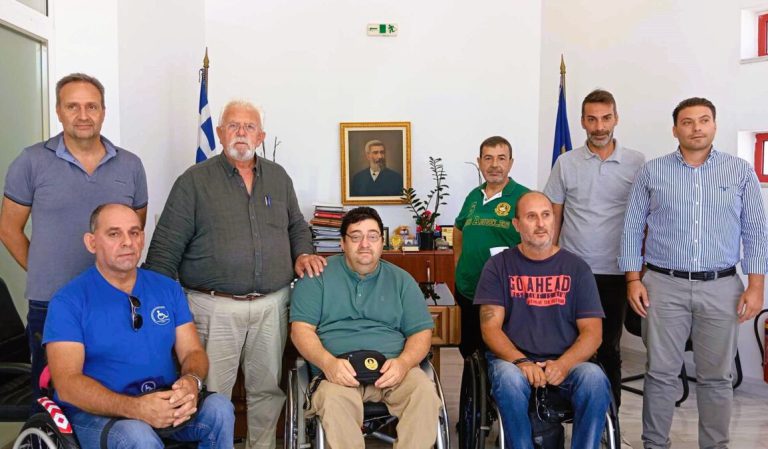 Διαρκής η συνεργασία ανάμεσα στη Δημοτική αρχή Ήλιδας και το Σωματείο Παραπληγικών και Kινητικά Ανάπηρων Ηλείας