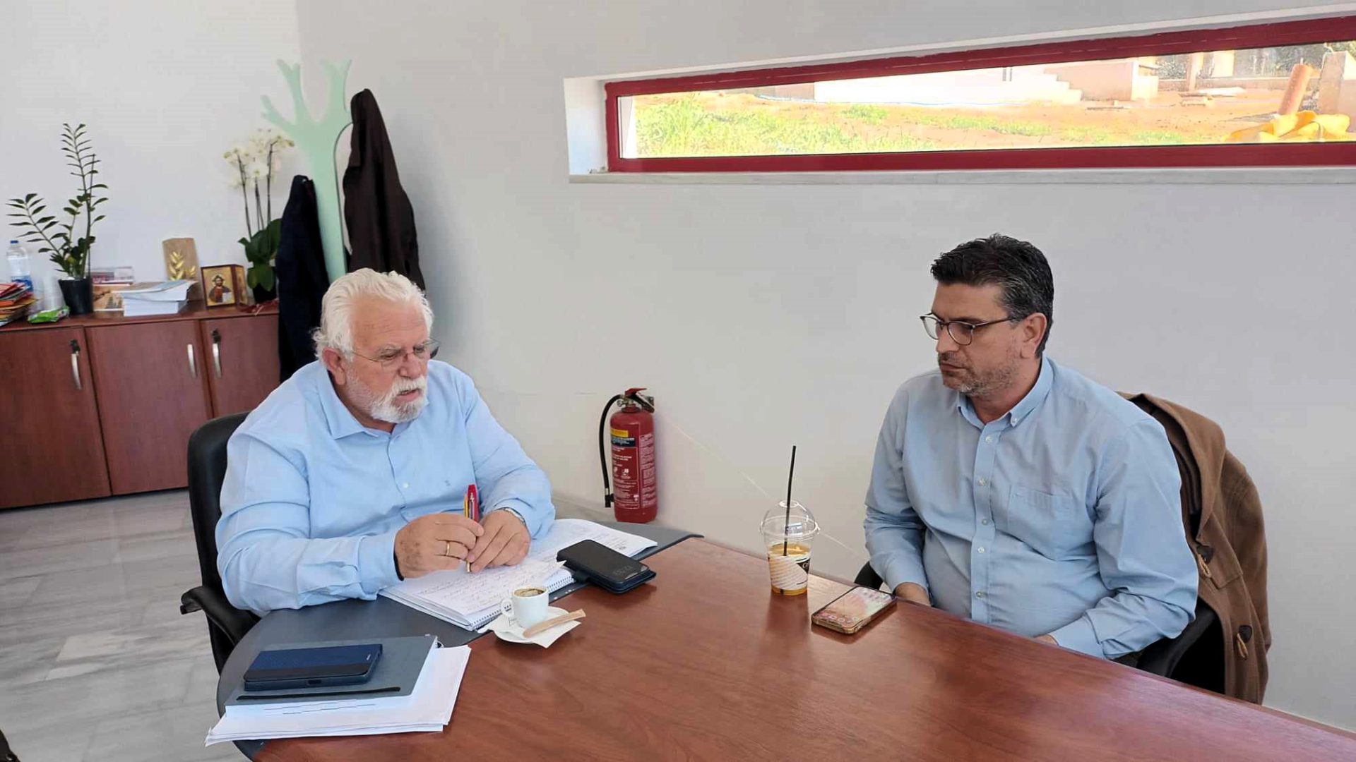 Αμαλιάδα: Συνάντηση εργασίας με ανοιχτή ατζέντα θεμάτων ανάμεσα σε Χριστοδουλόπουλο - Λέντζα