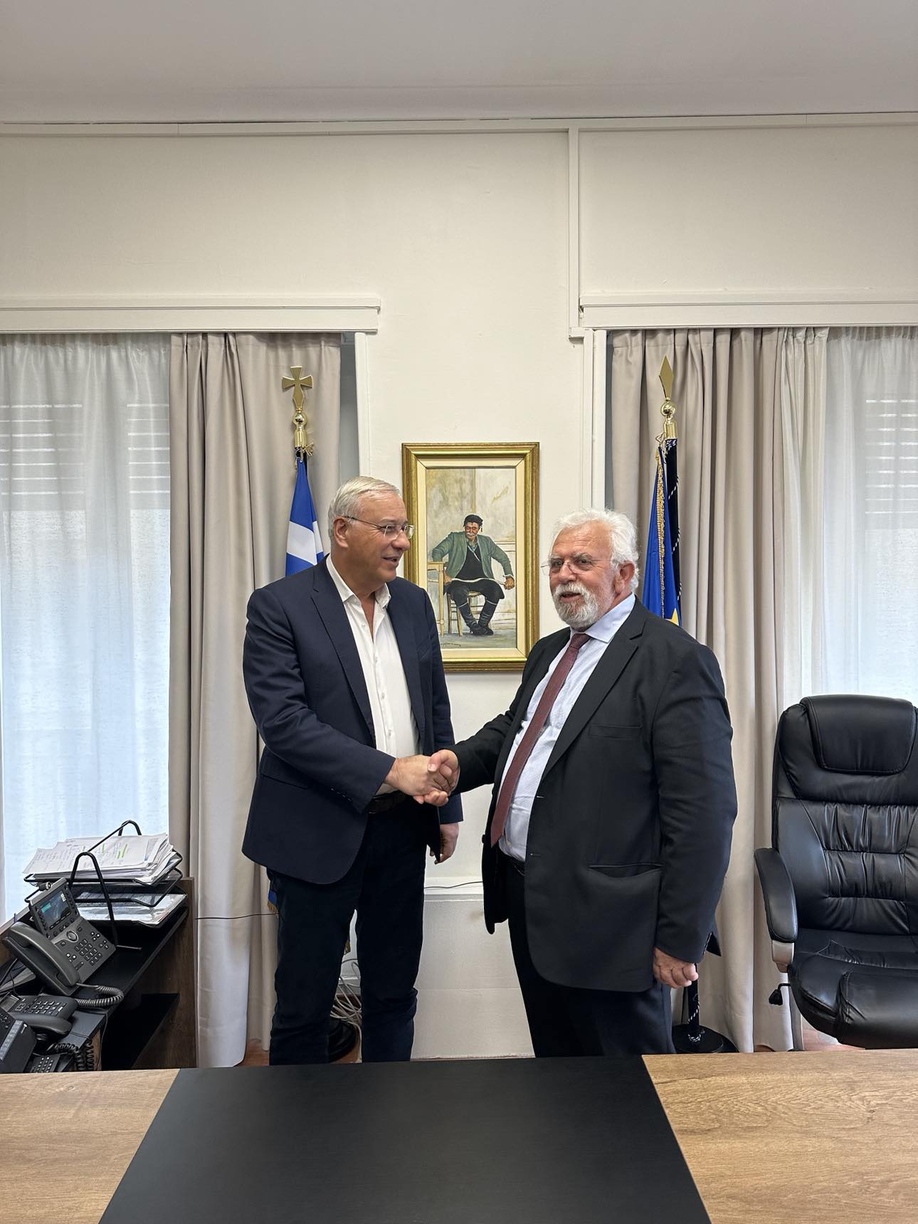 Χριστοδουλόπουλος: Συνάντηση με τον Γενικό Γραμματέα του Υπουργείου Εσωτερικών Μιχάλη Σταυριανουδάκη