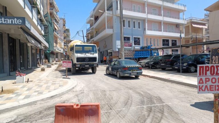 Πύργoς: Διακοπή κυκλοφορίας στην 28ης Οκτωβρίου λόγω των έργων ανάπλασης