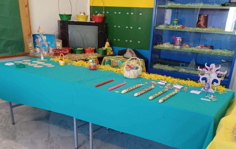 6ο Δημοτικό σχολείο Πύργου: Με επιτυχία το Πασχαλινό παζάρι της Ε` τάξης
