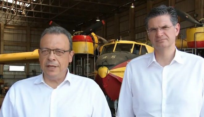 Στη βάση των Canadair Φάμελλος - Καλαματιανός: "Θέλουμε στελέχη με εξοπλισμό και όχι διαπίστωση ελλείψεων εκ των υστέρων" (βίντεο)