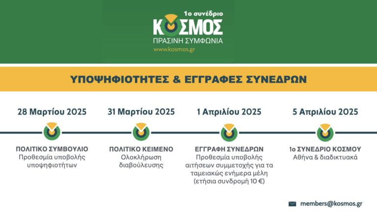 Πάρε μέρος στο μέλλον του KΟΣΜΟΥ!