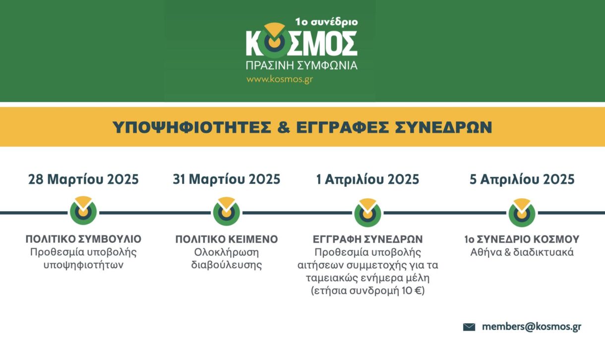 Πάρε μέρος στο μέλλον του KΟΣΜΟΥ!