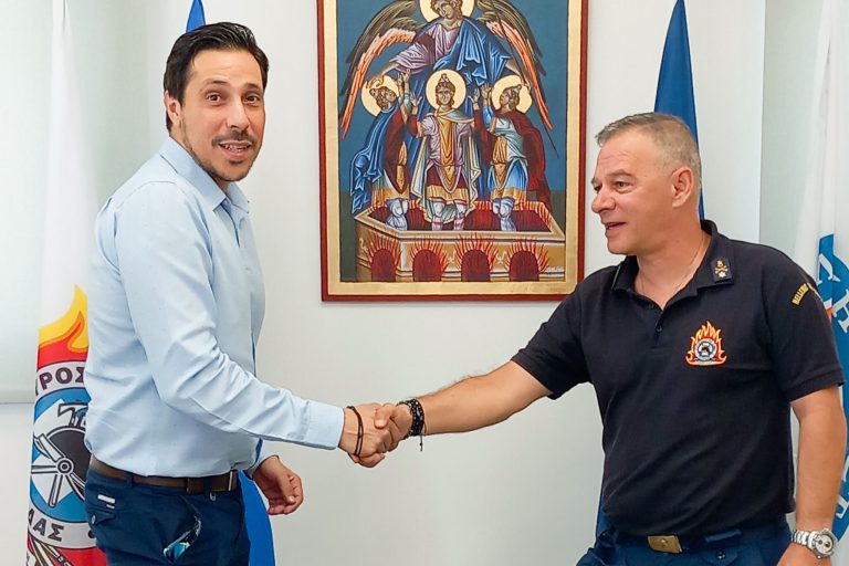Διονύσης Μπέλτσος: Συναντήσεις με ουσία στο Λιμεναρχείο Κατακόλου και την Πυροσβεστική Υπηρεσία Πύργου