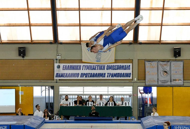Πανελλήνια Πρωταθλήματα Τραμπολίνο-Διπλό Μίνι Τράμπ: «Πρωταγωνιστής» μεγάλων αθλητικών διοργανώσεων η Αμαλιάδα!