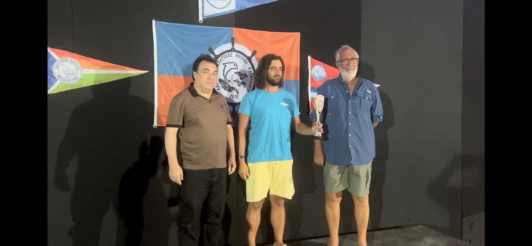 Ο Δήμαρχος Πύργου Παν. Αντωνακόπουλος στην τελετή λήξης του «Ράλλυ Ιονίου» Ιστιοπλοΐας