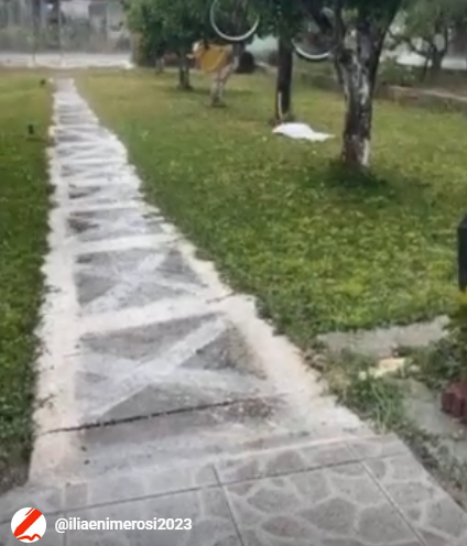 Κατάκολο: Full…χαλάζι στο Καβούρι! (video)