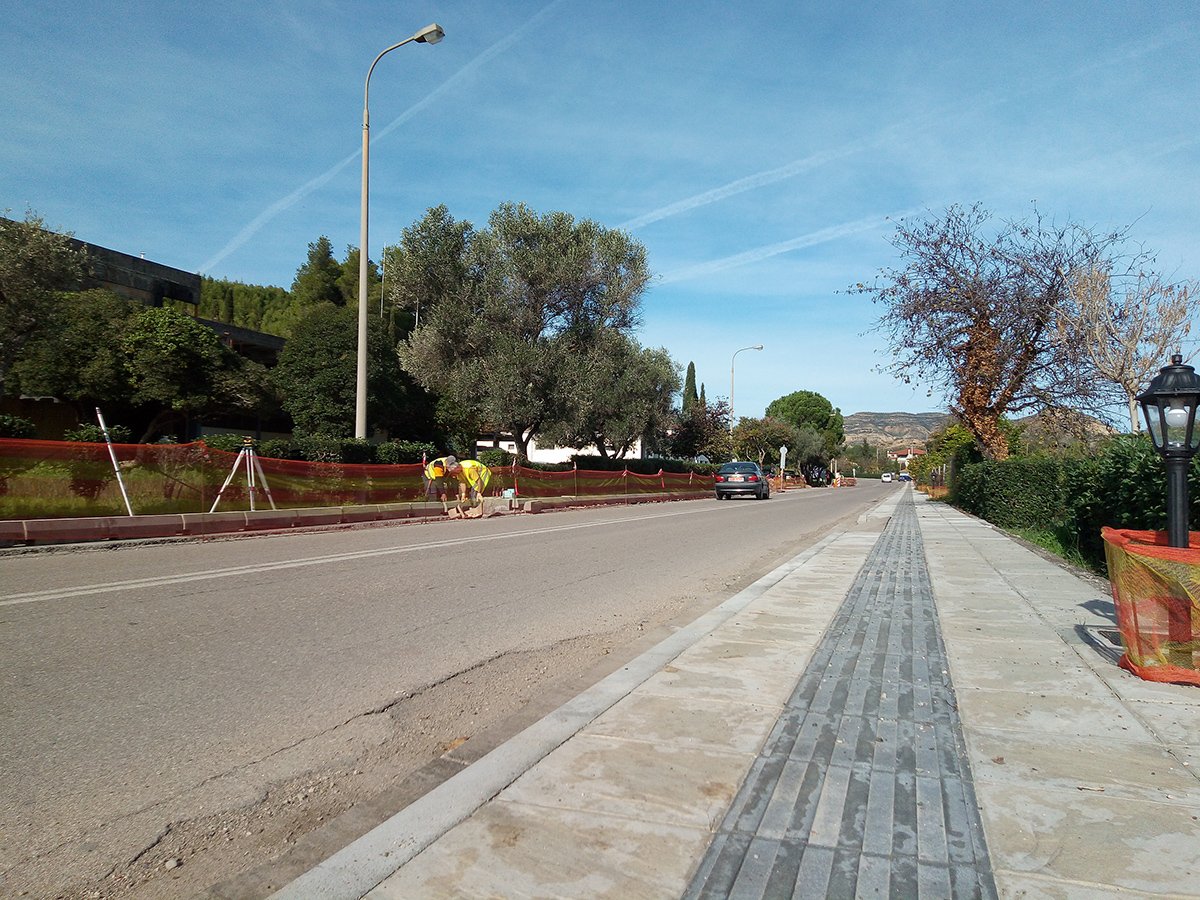 Ολυμπία: Συνεχίζονται τα έργα στην είσοδο της πόλης - Στόχος η ολοκλήρωση τους στις αρχές του καλοκαιριού