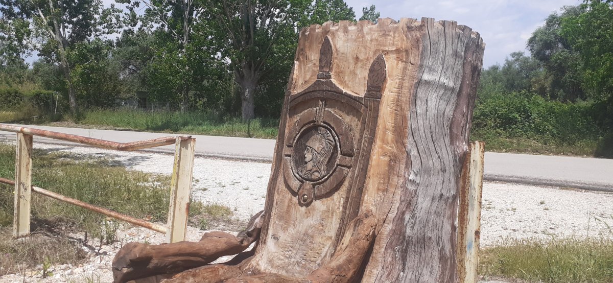 Ηγουμενίτσα: Μετατρέπει τα νεκρά πλατάνια σε... έργα τέχνης! (εικόνες)