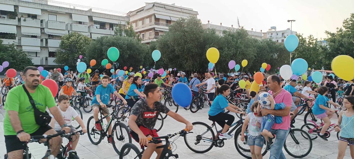Πύργος: Με επιτυχία η 3η Ποδηλατάδα σε κεντρικούς δρόμους της πόλης