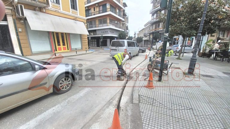 Πύργος: "Kλειστή" η Ερμού λόγω εργασιών για το δίκτυο οπτικών ινών